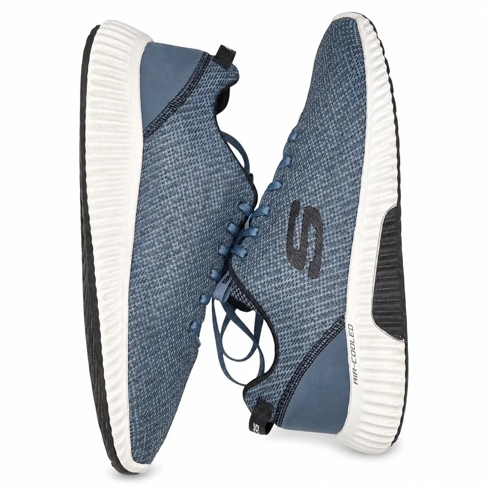 Skechers Paxmen Wildespell Men Size 10 Blue Gym Training Athletic Sneakers 52519